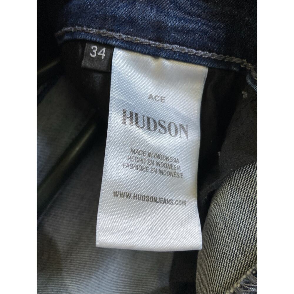 Hudson Ace Womens Skinny Jeans Size 34 Blue Denim 32" Inseam Stretch - Picture 15 of 16